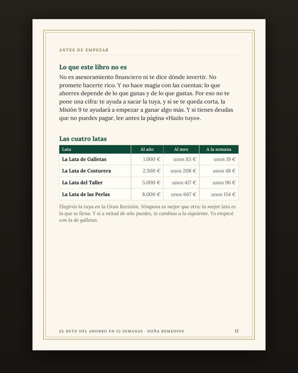 Pilar 1 · Las cuatro latas